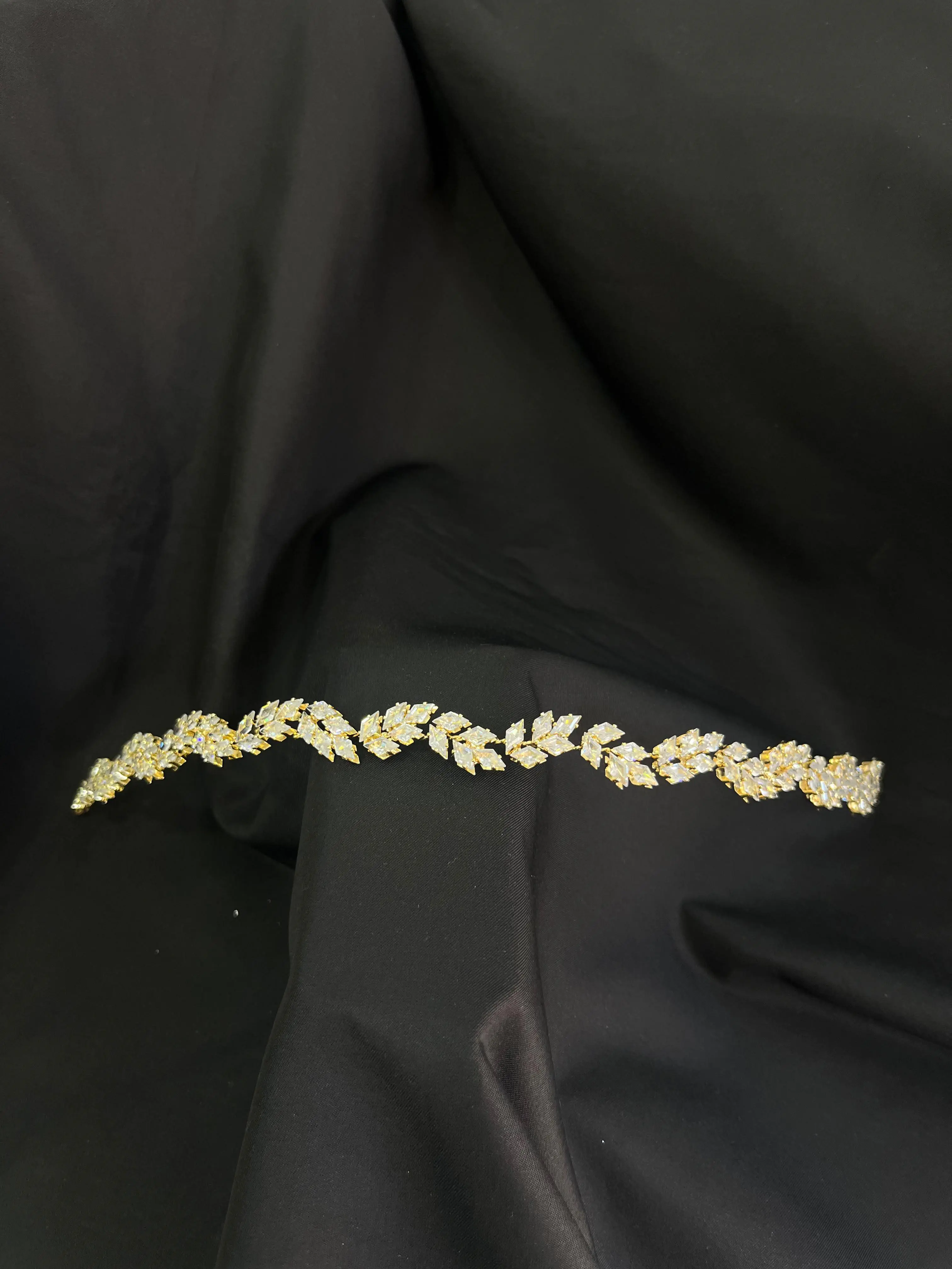 Yvette Zircon headpiece — Zircon Headpiece headpiece