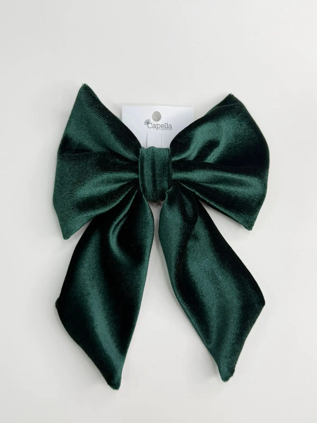 Alexandra velvet bow clip in large