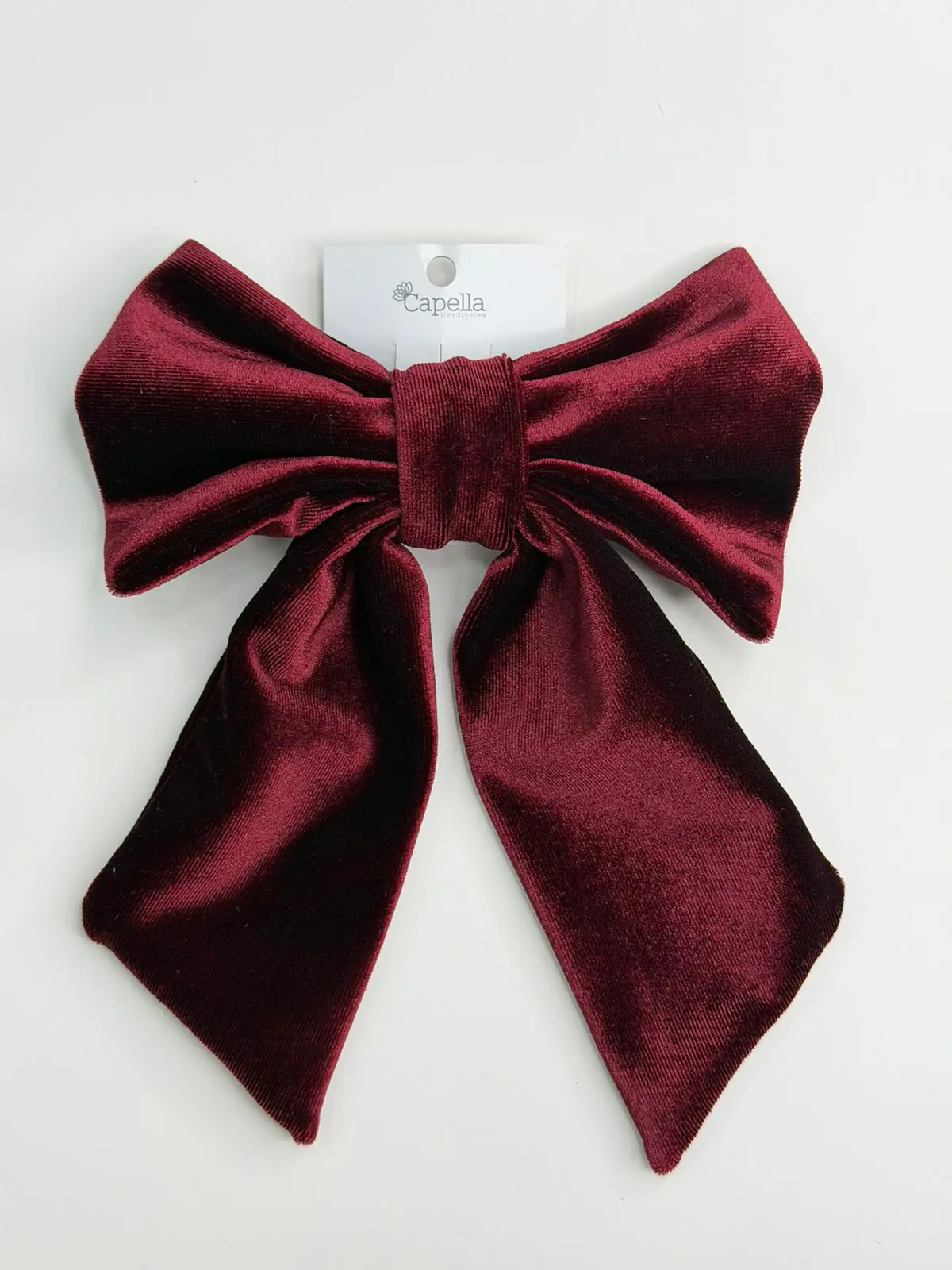 Alexandra velvet bow clip in large