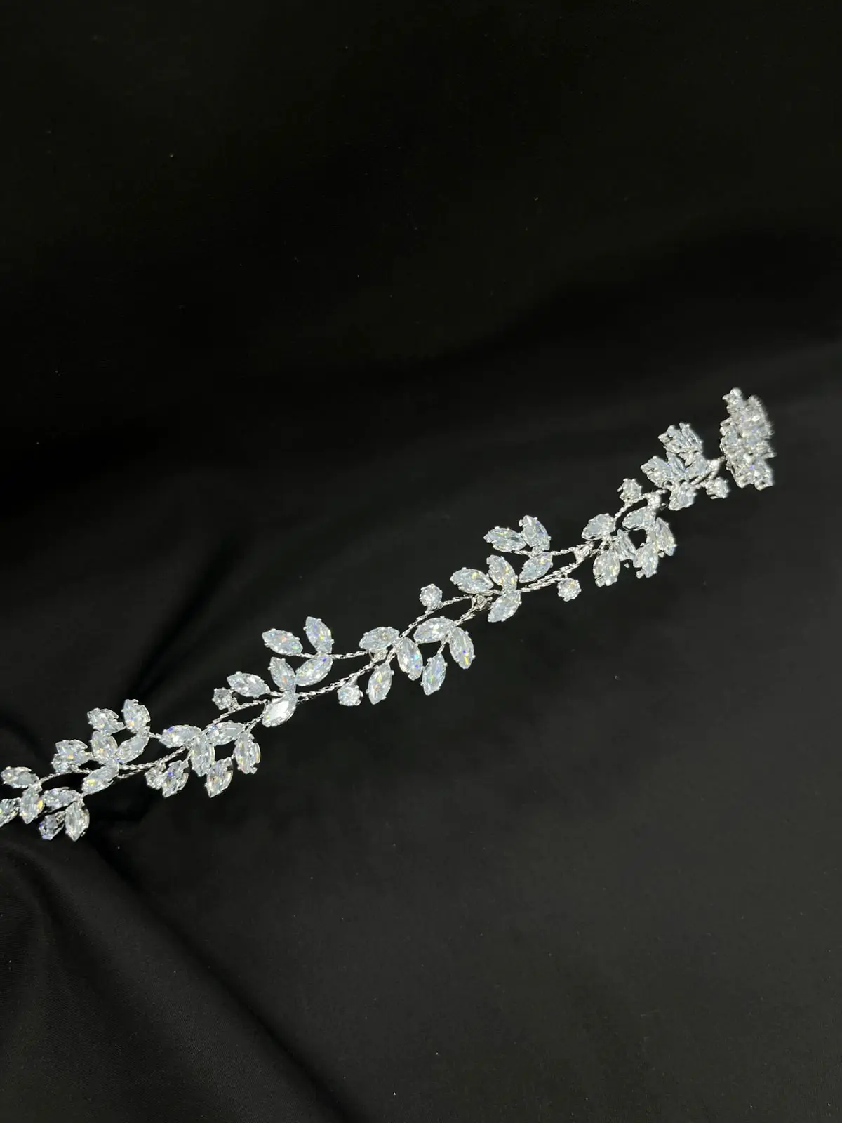 Aira zircon headpiece