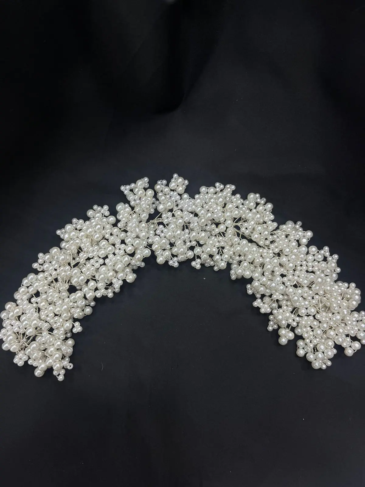 Meredith pearly headpiece