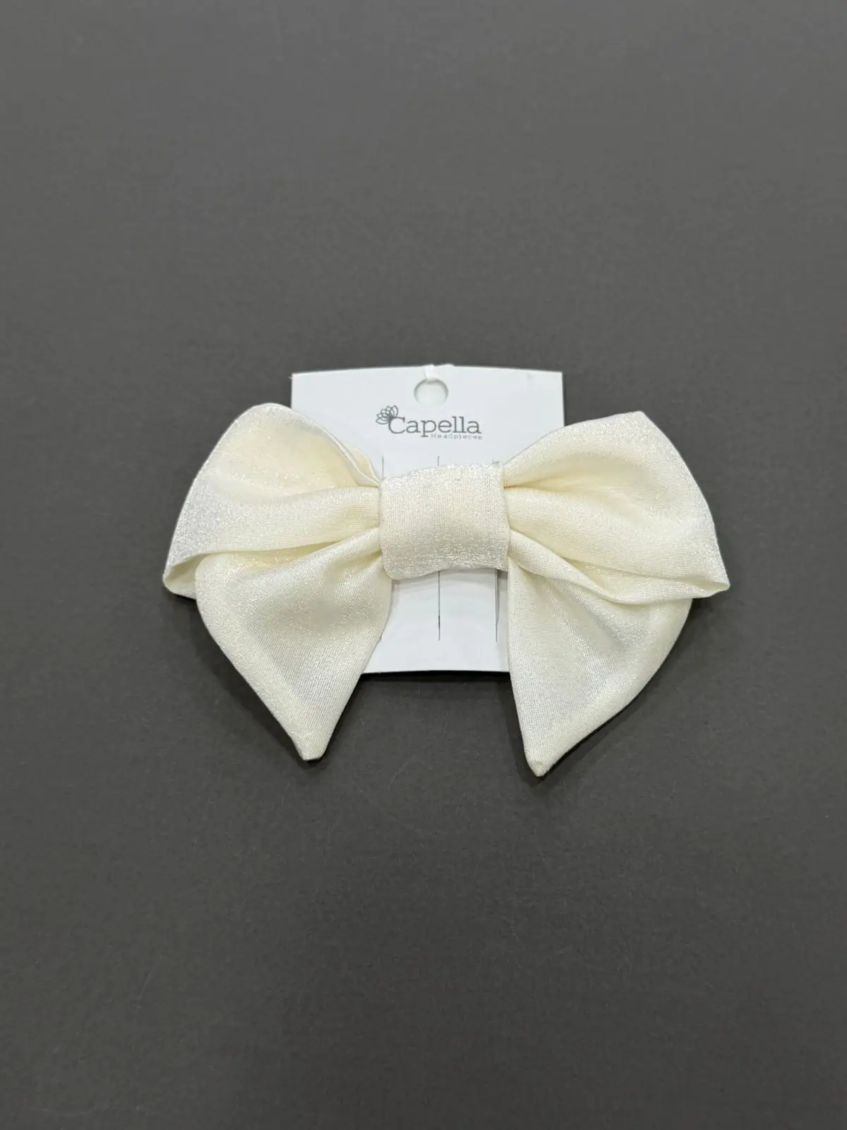 Nina satin bow clip