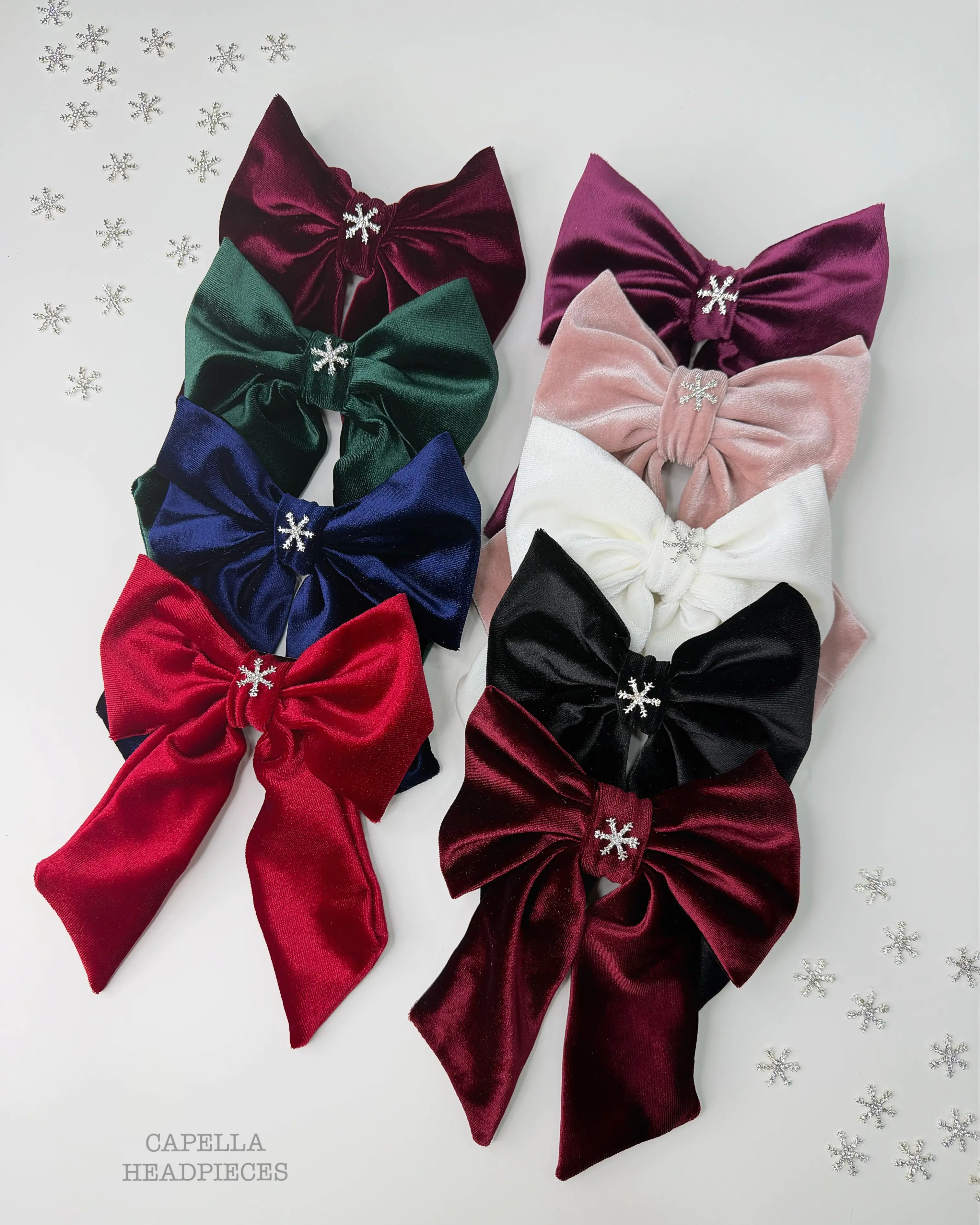 Alexandra snowflake large bow
